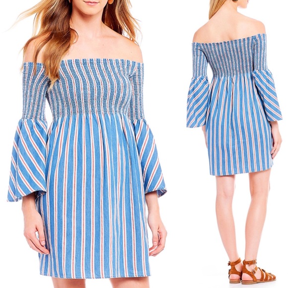 Anthropologie | Smocked Bell Sleeve Dress. - Picture 2 of 4